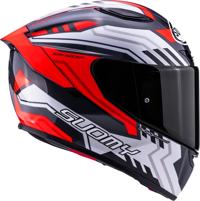 Cască moto integrală Suomy TRACK-1 FRAMEWORK WHITE RED ECE 22.06 [4]