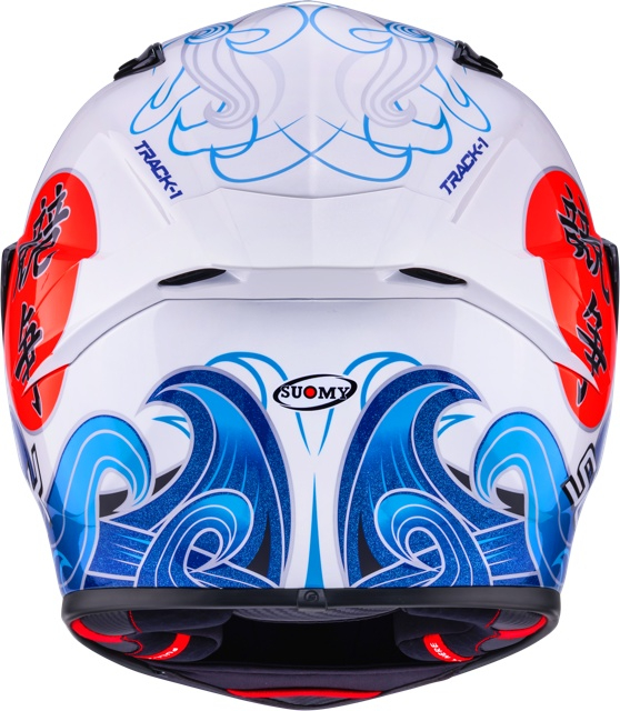 Cască moto integrală Suomy TRACK-1 WAVES WHITE ECE 22.06 [6]