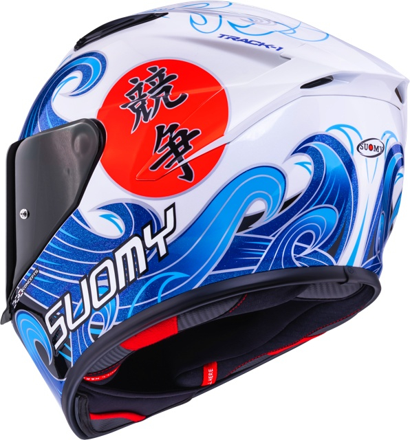 Cască moto integrală Suomy TRACK-1 WAVES WHITE ECE 22.06 [7]