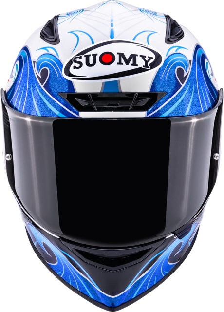 Cască moto integrală Suomy TRACK-1 WAVES WHITE ECE 22.06 [2]