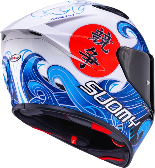 Cască moto integrală Suomy TRACK-1 WAVES WHITE ECE 22.06 [5]