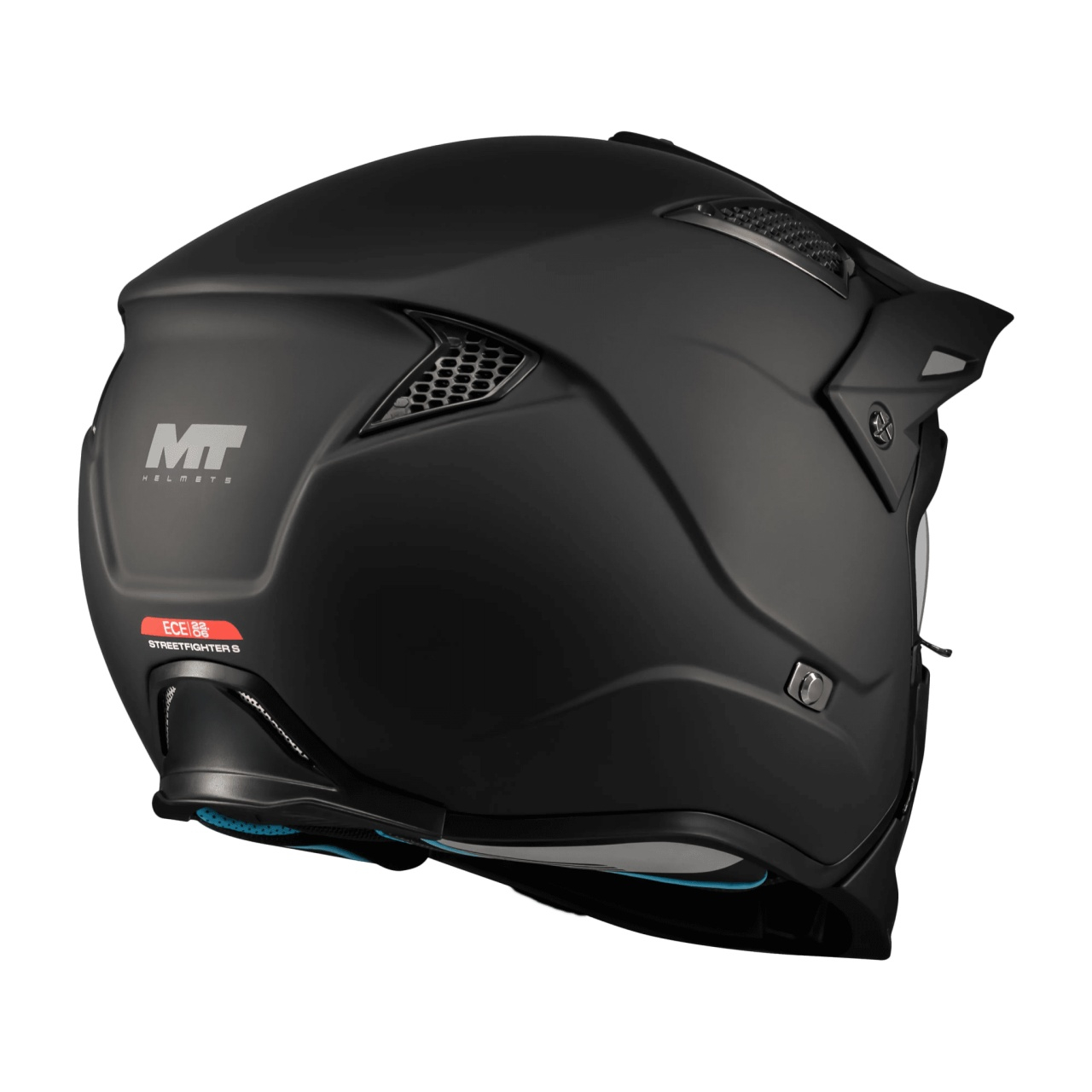 Cască moto MT Streetfighter SV S Pure A1 negru mat cu ochelari de soare integrați - mască (protecție) bărbie și cozoroc detașabile - ECE 22.06 [4]