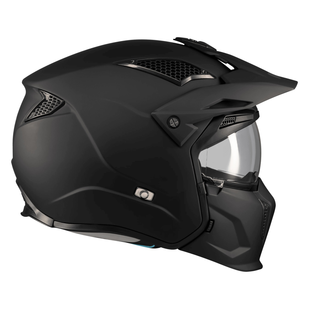 Cască moto MT Streetfighter SV S Pure A1 negru mat cu ochelari de soare integrați - mască (protecție) bărbie și cozoroc detașabile - ECE 22.06 [3]