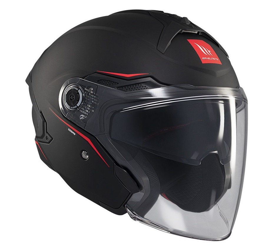 Cască moto open-face MT Cosmo SV A1 negru mat [3]