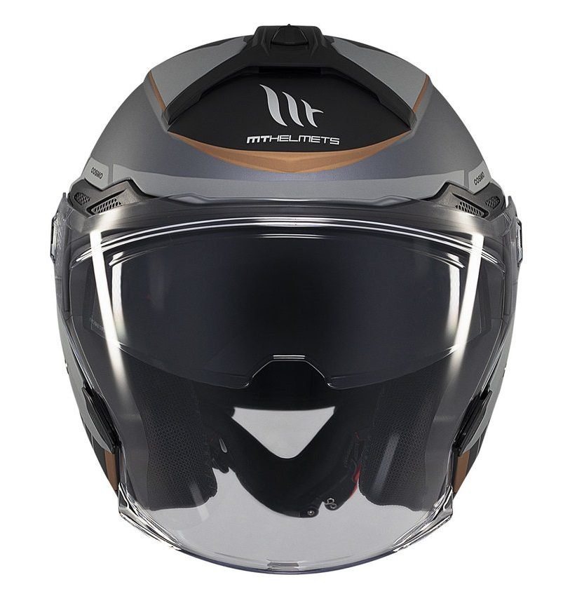 Cască moto open-face MT Cosmo SV Cruiser C2 gri mat cu ochelari de soare integrați - vizieră MT-V-37 [3]
