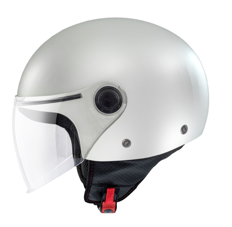 Cască open face motociclete MT Street S A0 alb lucios [2]