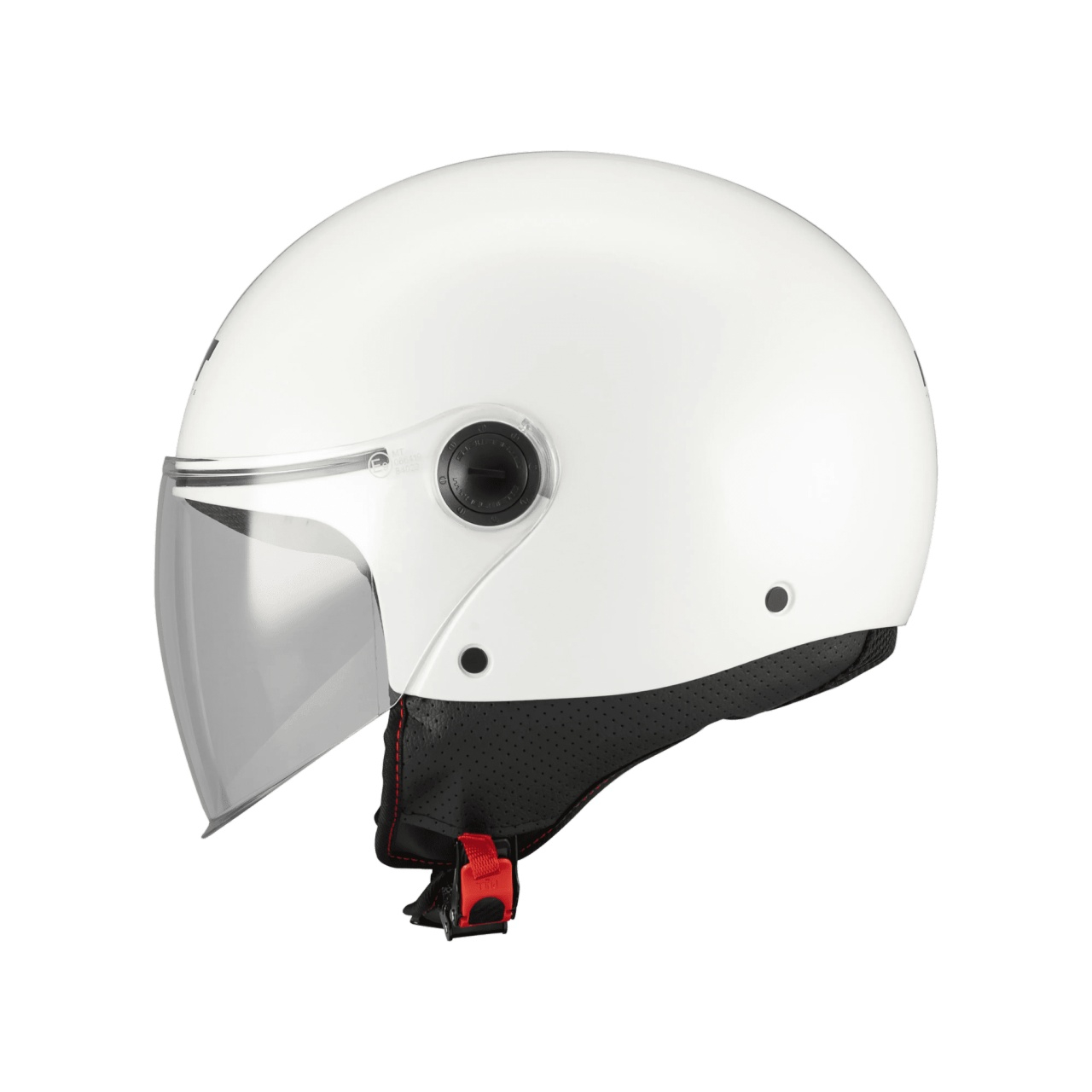 Cască moto open-face MT Street S Pure A0 alb lucios - ECE 22.06 - vizieră MT-V-15B [2]