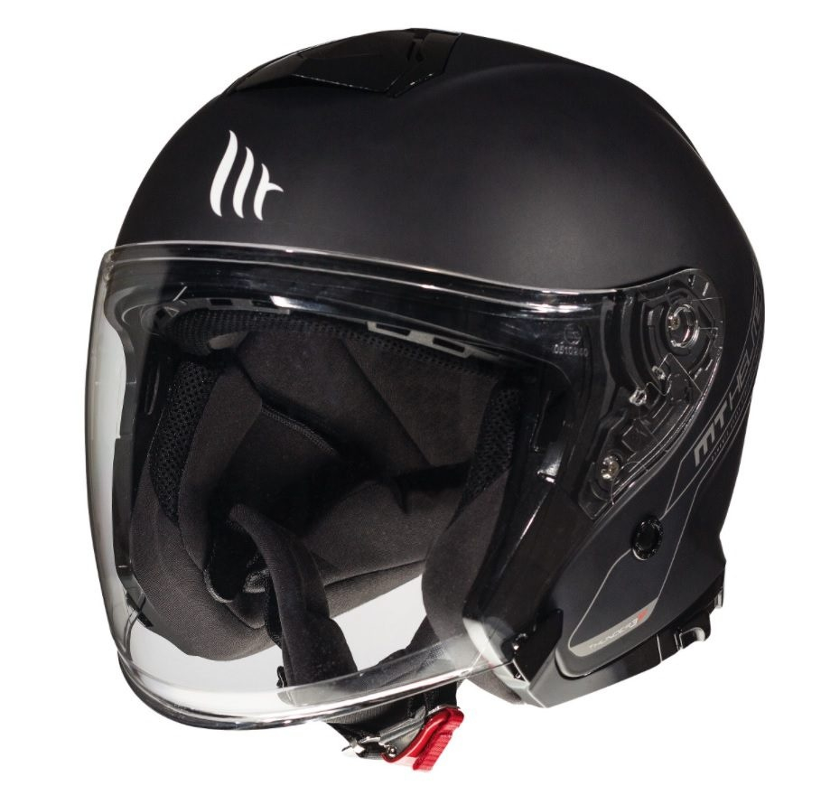 Cască moto open-face MT Thunder III SV Jet A1 negru mat cu ochelari de soare integrați - tip MT-V-19 [2]