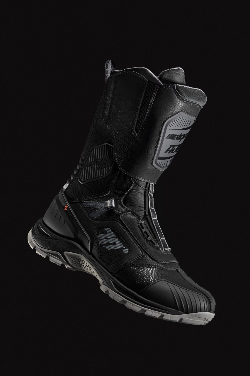 Cizme moto Adventure (Touring) Unisex Seventy Degrees SD-BA6 Stelvio negru/gri [2]