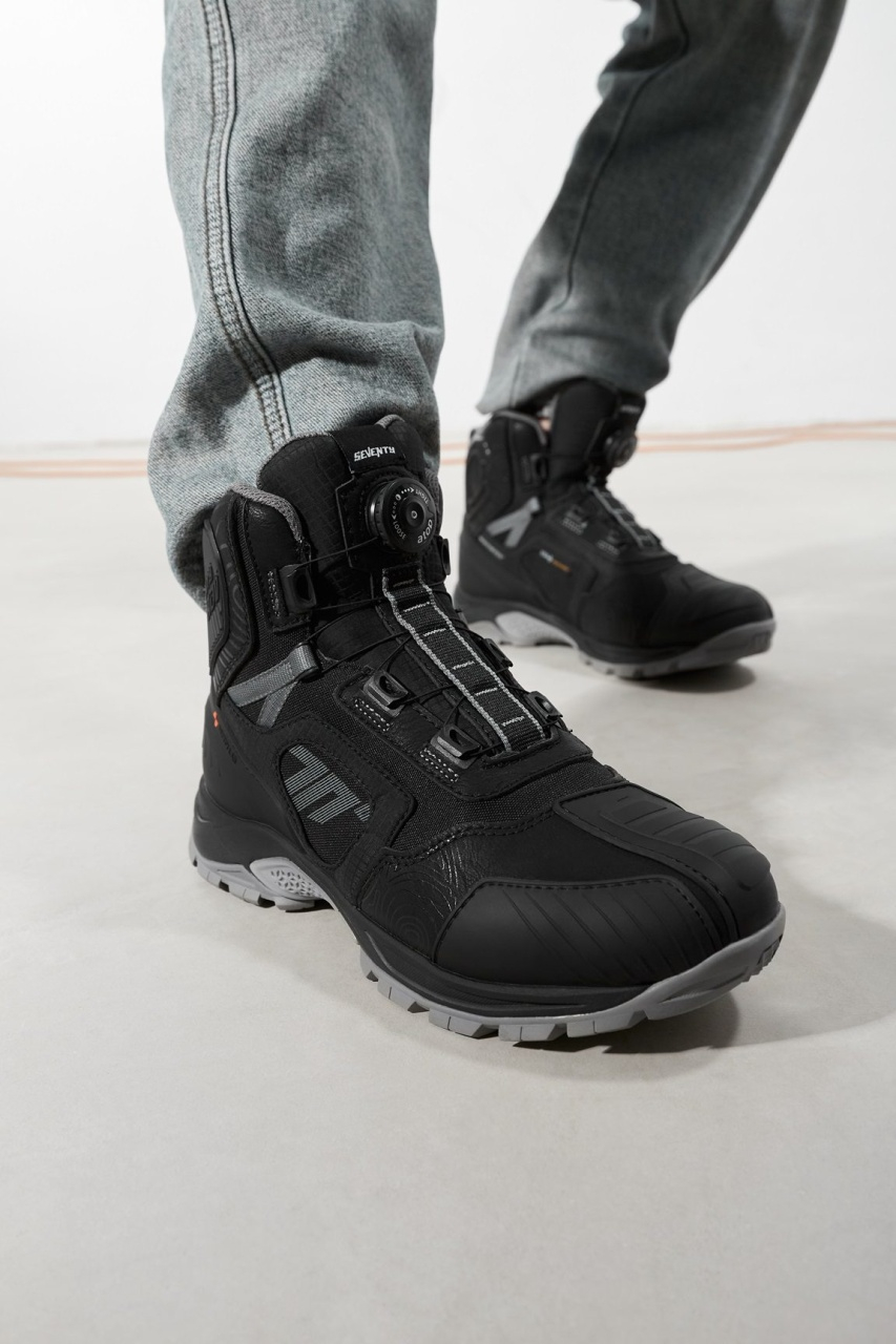Cizme moto Adventure (Touring) Unisex Seventy Degrees SD-BA7 Stelvio negru/gri [3]