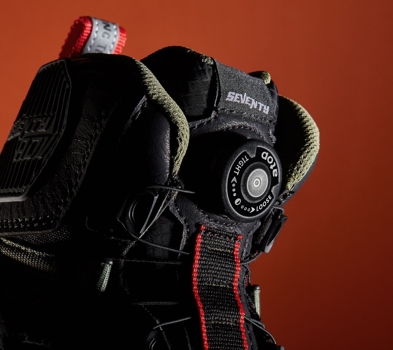 Cizme moto Adventure (Touring) Unisex Seventy Degrees SD-BA7 Stelvio negru/roșu/verde [3]