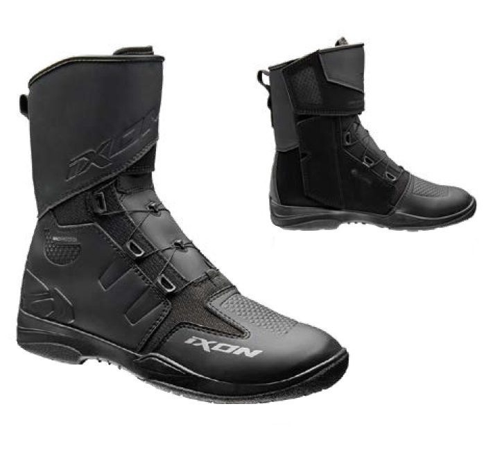 Cizme moto Ixon Kassius MS, bărbați, touring/adventure, all-season - negru impermeabile [2]