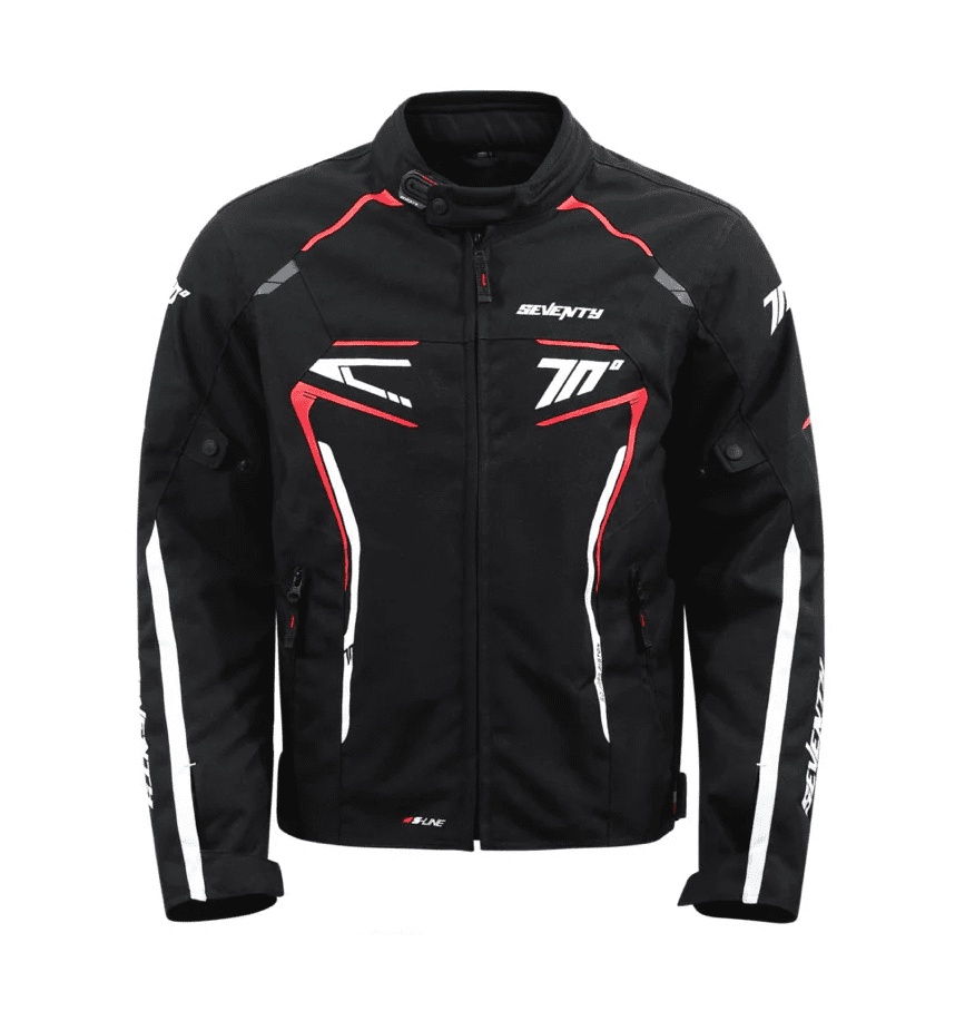 Geacă moto bărbați Racing Seventy Degrees iarnă SD-JR65 Piston negru/roșu/alb [2]