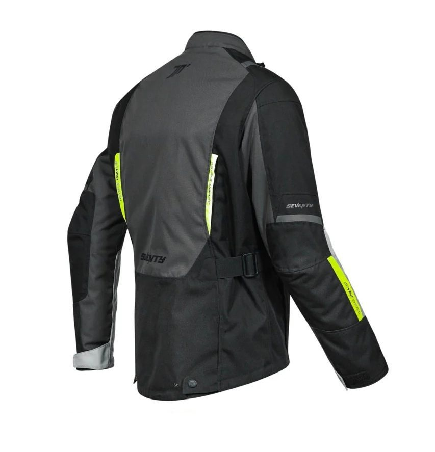 Geacă moto bărbați Touring/Adventure Seventy Degrees iarnă SD-JT83 Negru-Gri-Galben Fluor [5]