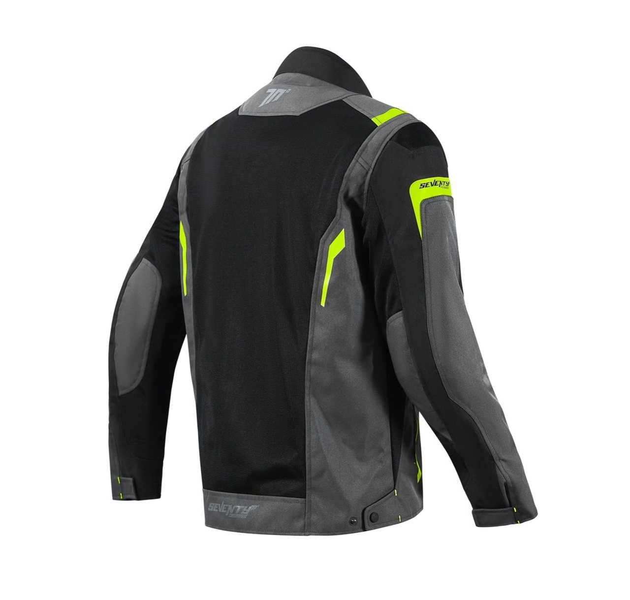 Geacă moto bărbați Touring Seventy Degrees SD-JT66 Sahara Gri/galben fluor [5]