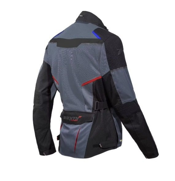 Geacă moto bărbați Touring Seventy Degrees SD-JT70 Atacama gri/albastru/roșu [4]