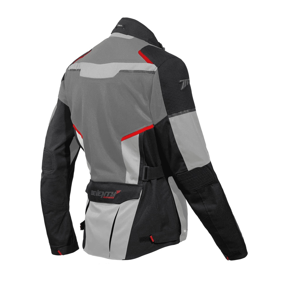 Geacă moto bărbați Touring Seventy Degrees vară SD-JT70 Atacama negru/gri/roșu [2]