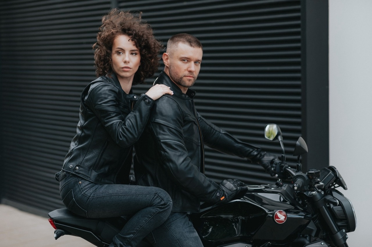 Geacă moto din piele pentru damă SECA DARKSIDE TFL LADY [6]