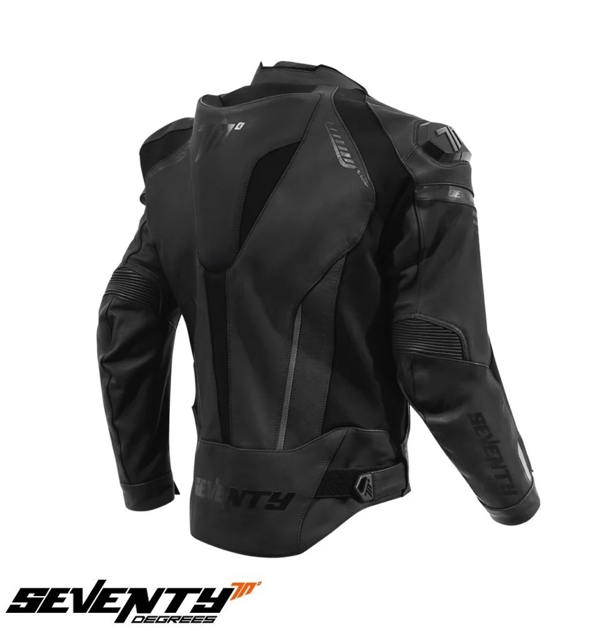Geacă moto din piele racing Seventy Degrees SD-JL24 Negru [3]