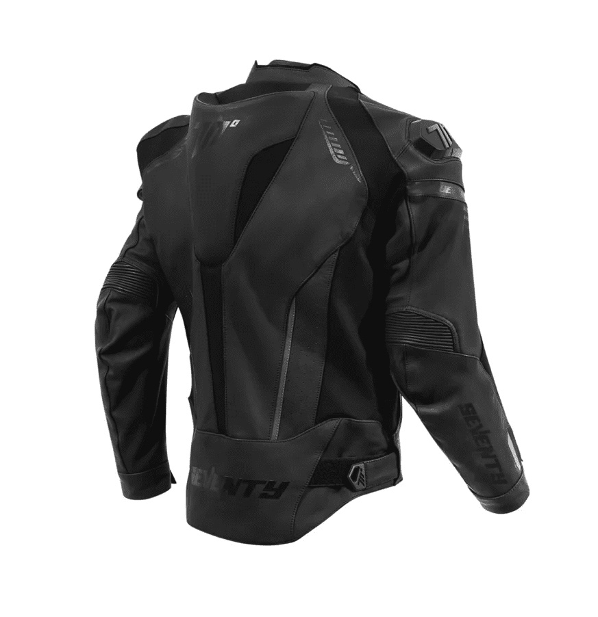 Geacă moto din piele racing Seventy Degrees SD-JL24 Negru [6]