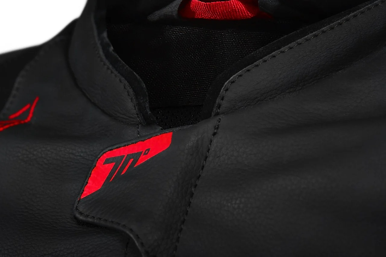 Geacă moto din piele racing Seventy Degrees SD-JL24 Negru-roșu [6]