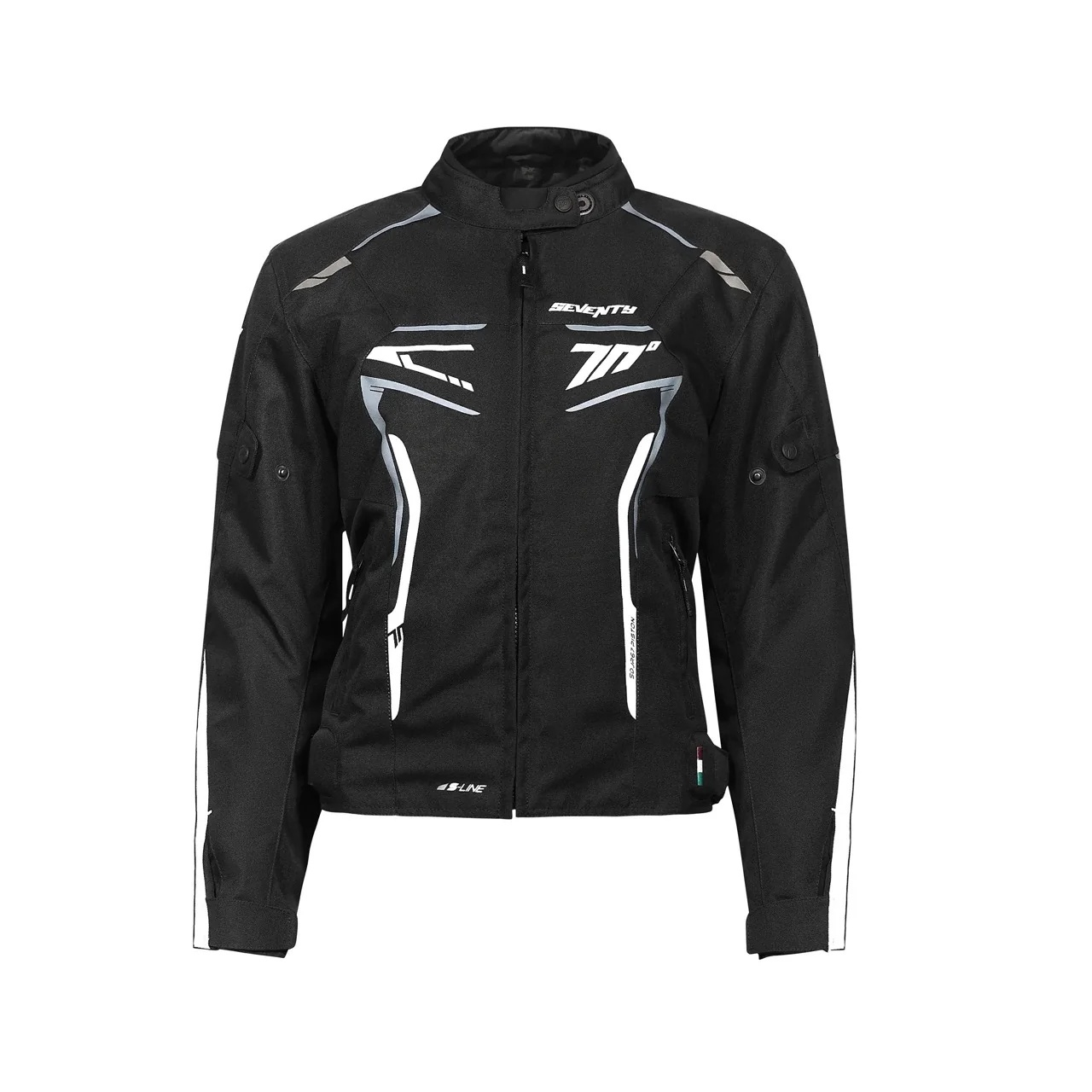 Geacă moto femei Racing Seventy Degrees iarnă SD-JR67 Piston negru/gri/alb [2]