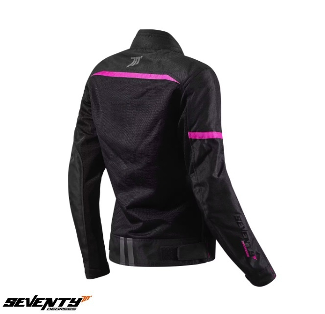 Geacă moto femei Racing vară Seventy Degrees SD-JR30.2 Mojave negru roz [3]