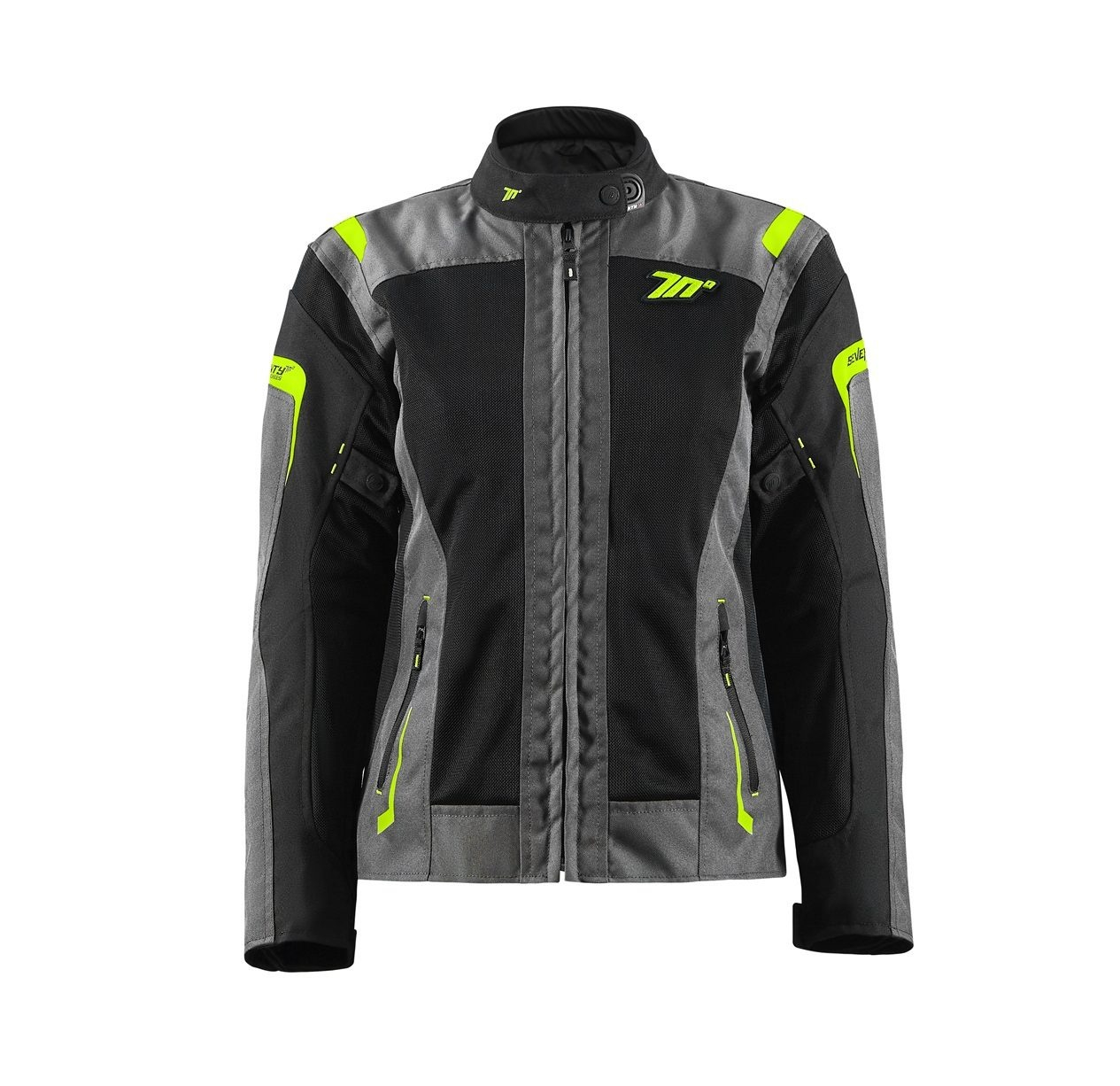 Geacă moto femei Seventy Degrees SD-JT68 Sahara gri/galben fluor [4]