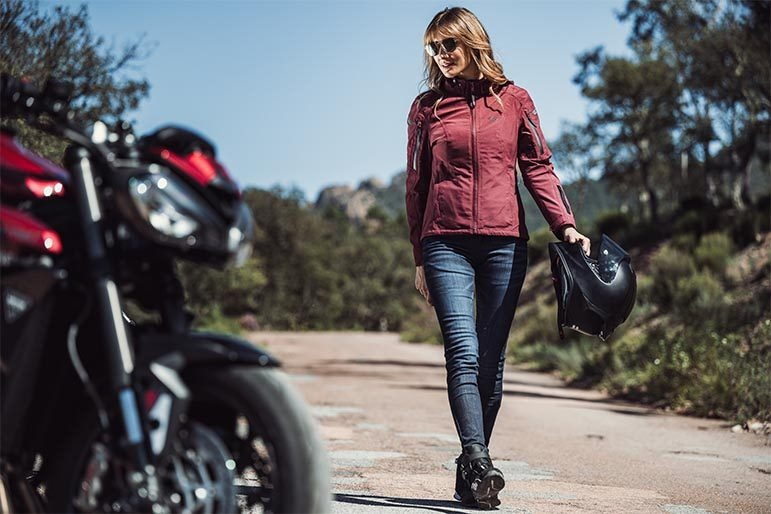 Geacă moto Ixon Burning LS, femei, touring/adventure, all-season - burgundy (visiniu) (geacă laminată; impermeabilă și pe exterior) [4]