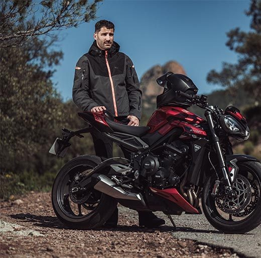 Geacă moto Ixon Burning MS, bărbați, touring/adventure, all-season - antracit/negru/roșu neon (geacă laminată; impermeabilă și pe exterior) [3]