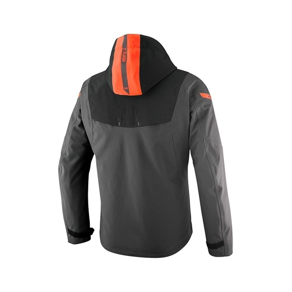 Geacă moto Ixon Burning MS, bărbați, touring/adventure, all-season - antracit/negru/roșu neon (geacă laminată; impermeabilă și pe exterior) [2]