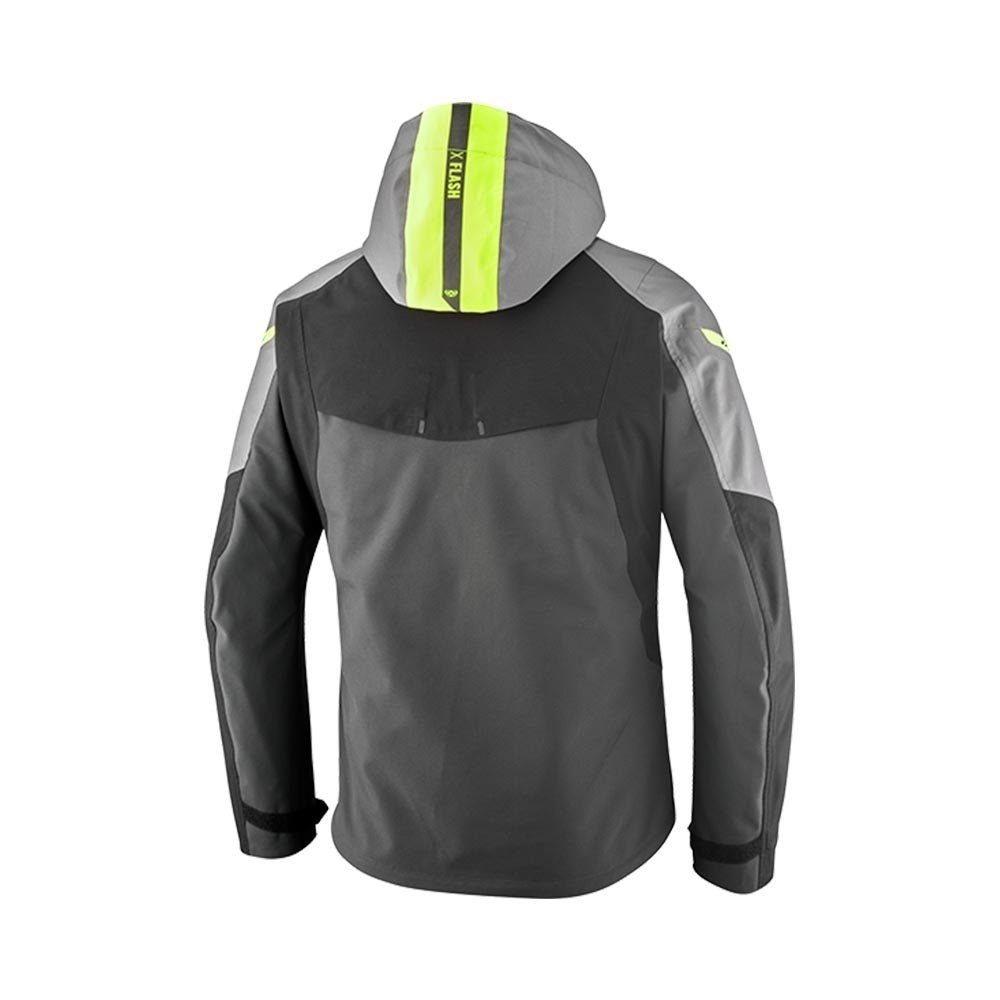 Geacă moto Ixon Burning MS, bărbați, touring/adventure, all-season - gri/negru/galben (geacă laminată; impermeabilă și pe exterior) [2]