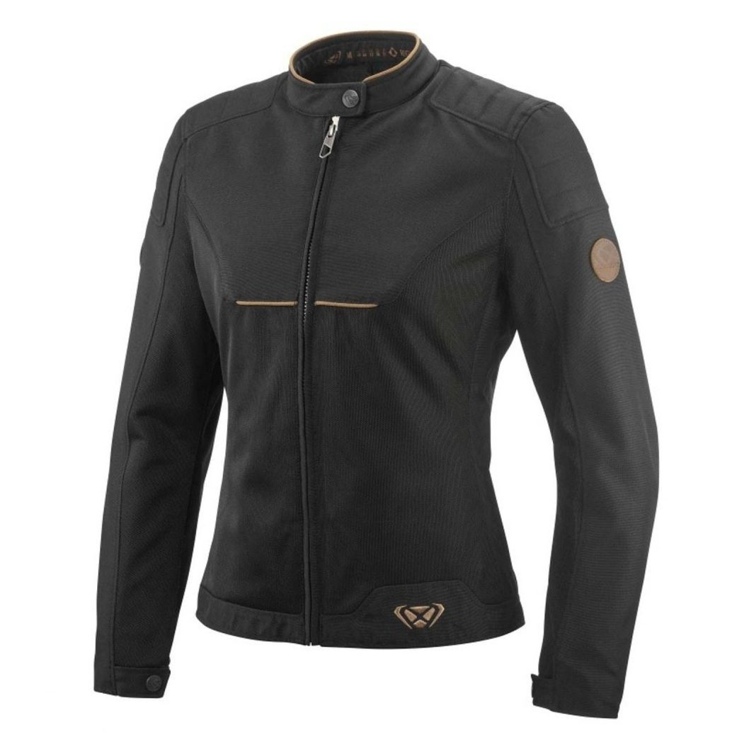 Geacă moto Ixon Cornet WP LS, femei, urban/heritage, vară - negru/maro [1]