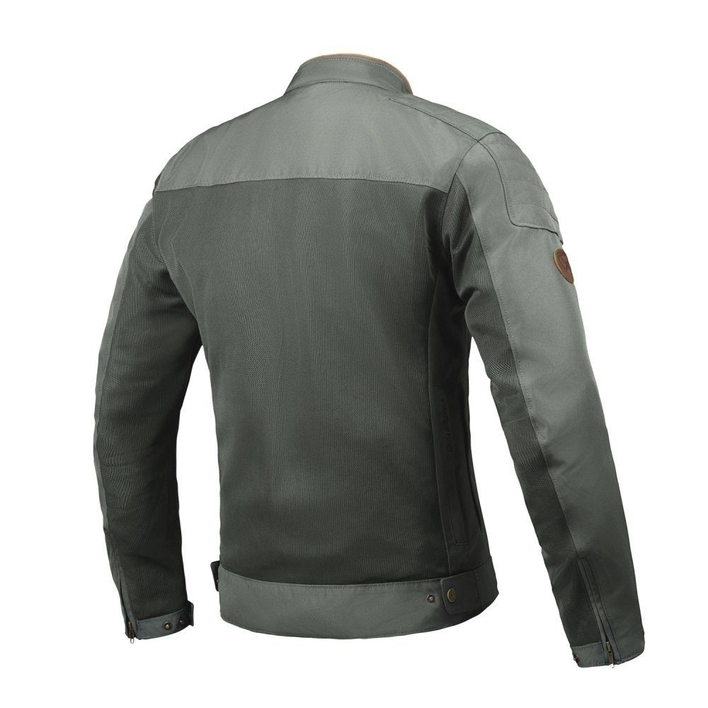Geacă moto Ixon Cornet WP MS, bărbați, urban/heritage, vară - verde/maro [2]