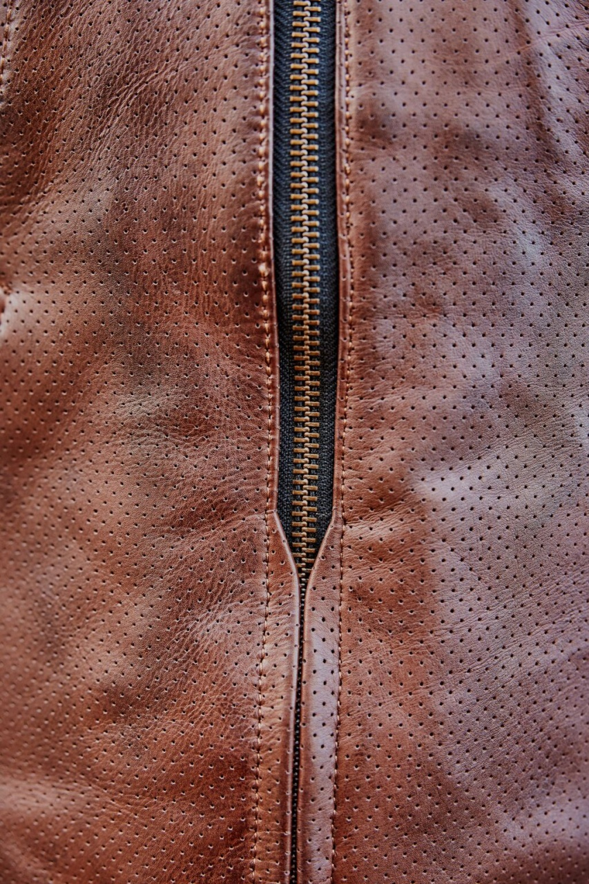 Geacă moto Ixon Crank Air LS, femei, piele, urban/heritage, vară - maro [3]