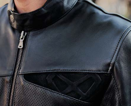 Geacă moto Ixon Cranky Air MS, bărbați, piele, urban/heritage, vară - negru [3]