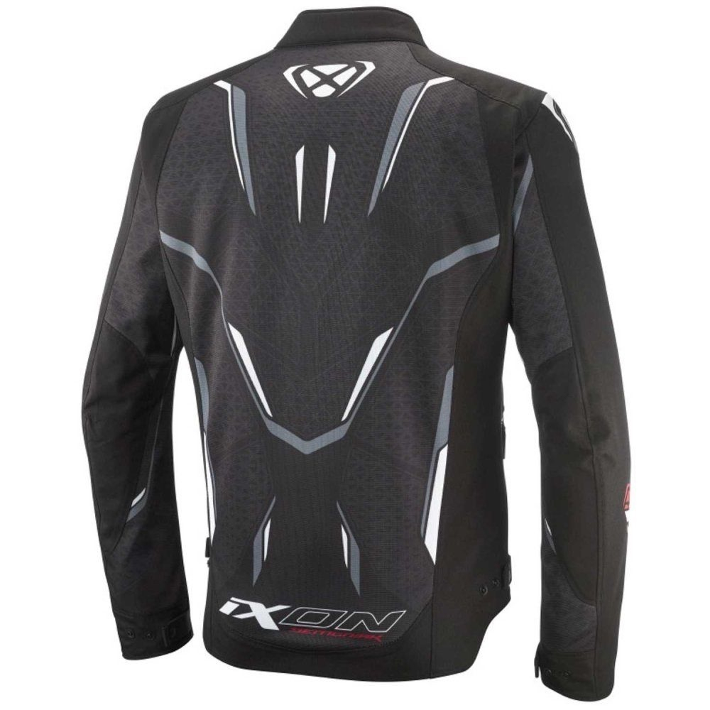 Geacă moto Ixon Demoniak MS, bărbați, racing/roadster, vară - negru/alb [2]