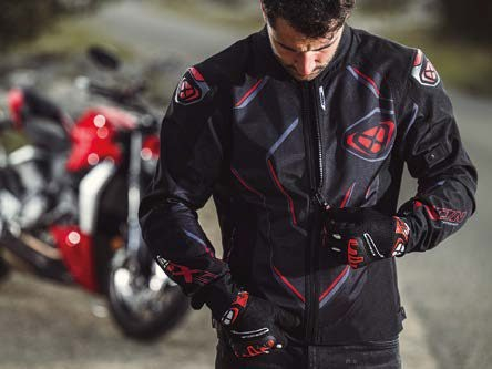 Geacă moto Ixon Demoniak MS, bărbați, racing/roadster, vară - negru/roșu [4]
