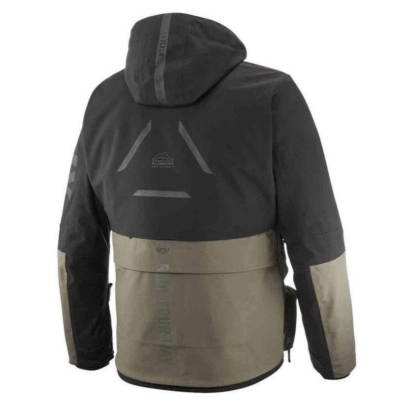 Geacă moto Ixon Etna MS, bărbați, touring/adventure, all-season - khaki/negru; concept modular (geacă laminată; impermeabilă și pe exterior) [2]