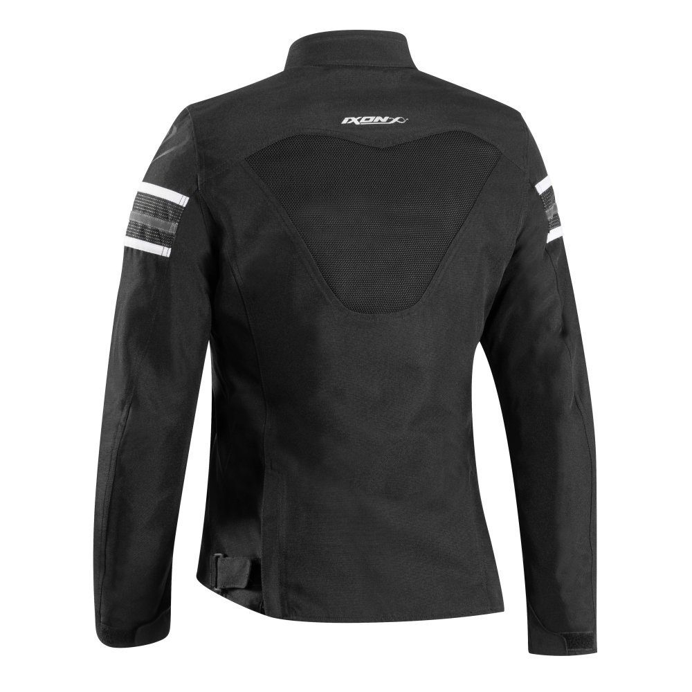 Geacă moto Ixon Ilana Evo LS, femei, racing/roadster, all-season - negru/alb [2]