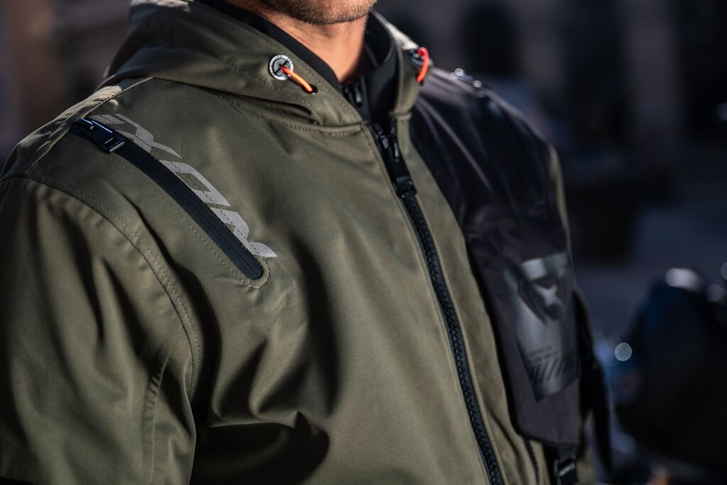 Geacă moto Ixon M-Quarter MS, bărbați, touring/adventure - khaki/negru (geacă laminată; impermeabilă și pe exterior) [4]