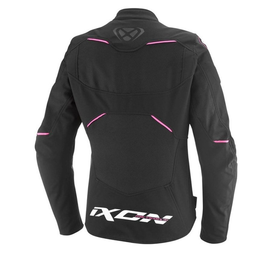 Geacă moto Ixon Meteor 31 LS, femei, racing/roadster, all-season - negru/alb/roz 3 în 1 [2]