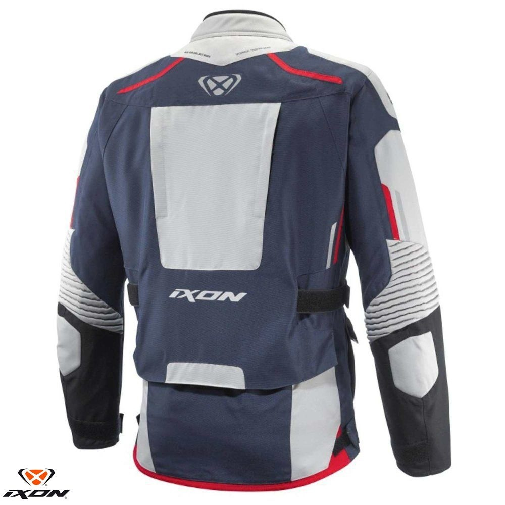 Geacă moto Ixon Midgard MS, bărbați, touring/adventure, all-season - gri/navy/negru [2]