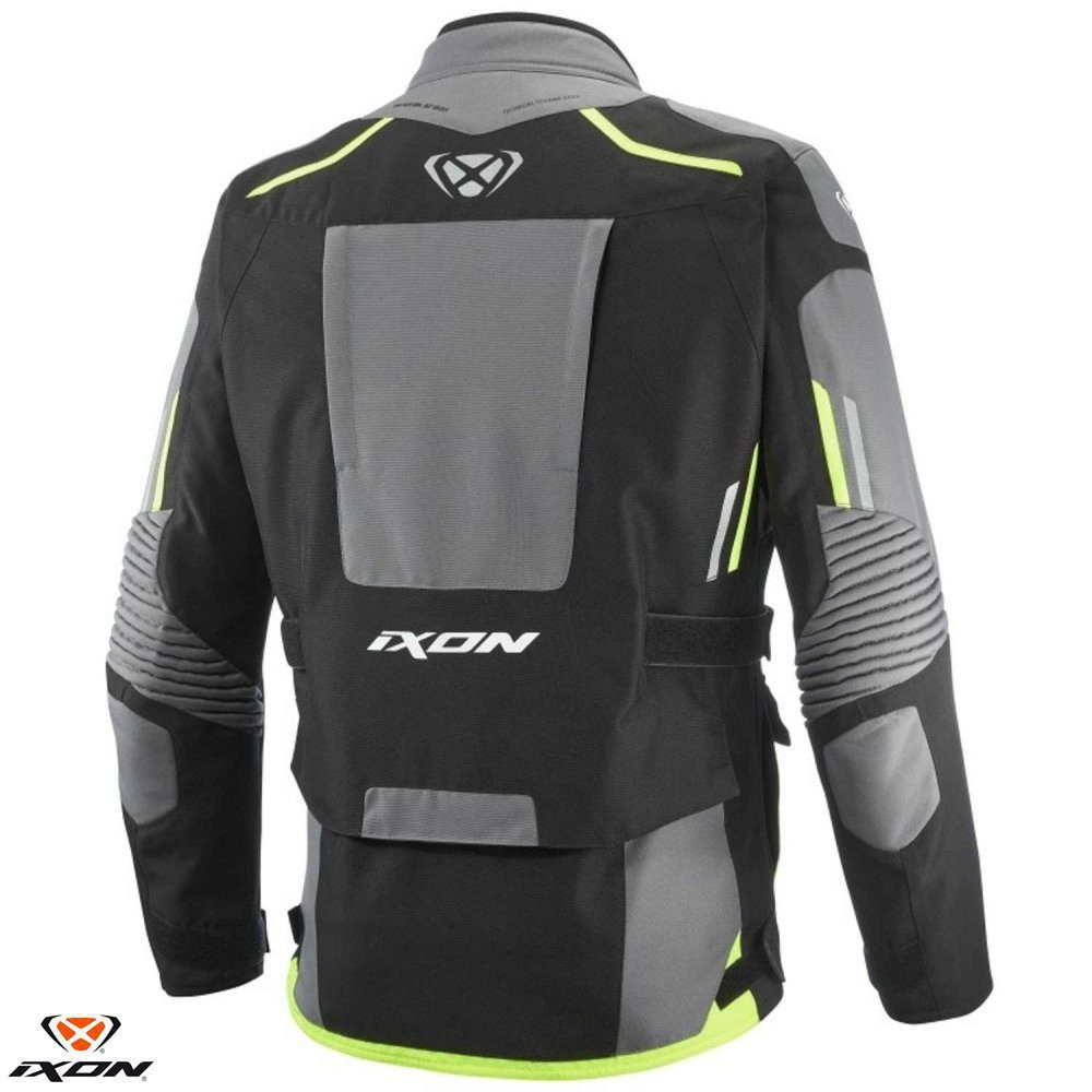 Geacă moto Ixon Midgard MS, bărbați, touring/adventure, all-season - negru/gri/galben [2]