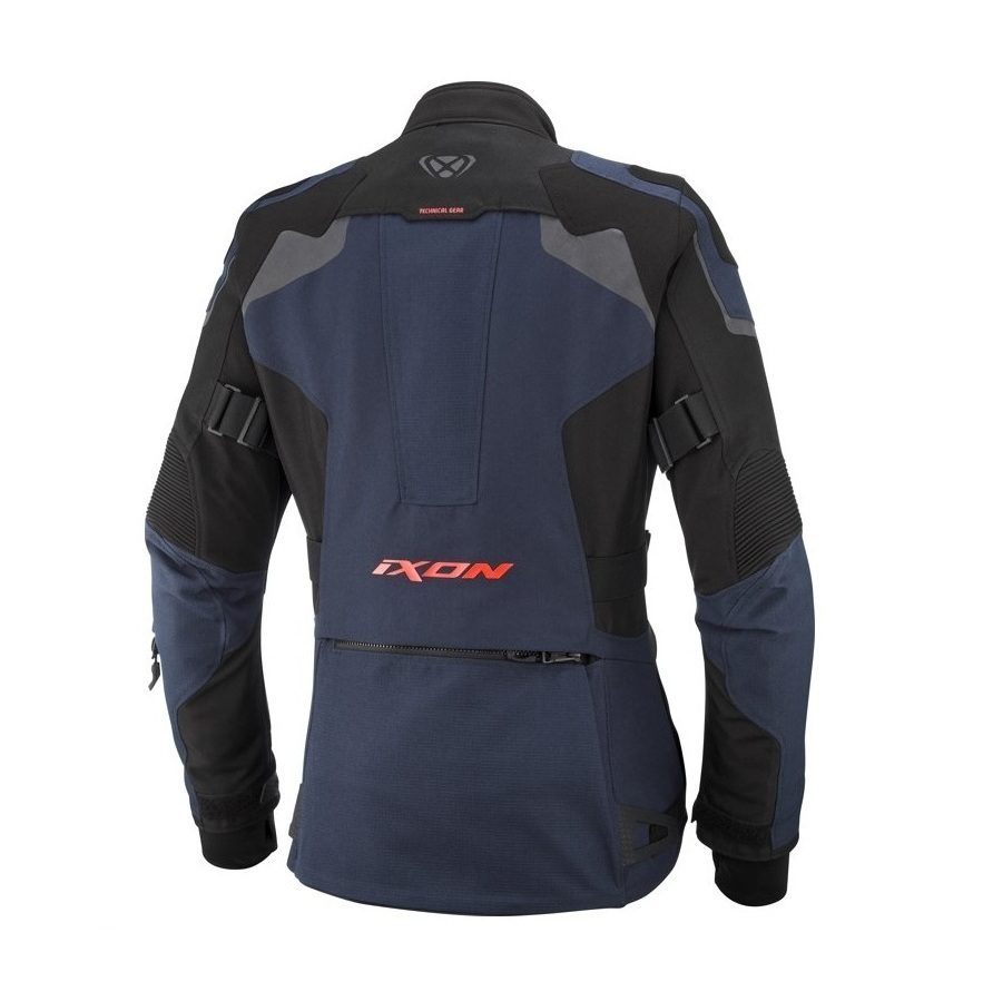Geacă moto Ixon Odin LS, femei, touring/adventure, all-season/vară - navy (albastru)/negru/roșu [2]