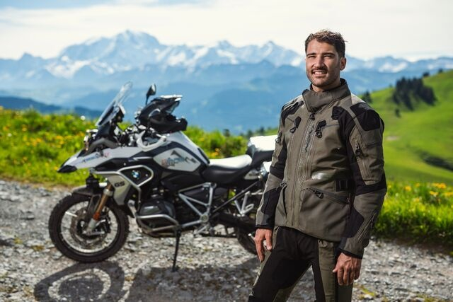 Geacă moto Ixon Odin MS, bărbați, touring/adventure, all-season/vară - khaki/negru [3]