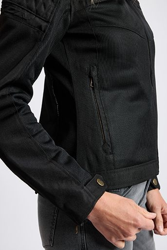 Geacă moto Ixon Ozcan LS, femei, urban/heritage, vară - negru; tip croi: Fit [4]