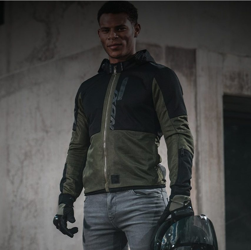 Geacă moto Ixon Park Air MS, bărbați, urban, vară - khaki/negru [4]