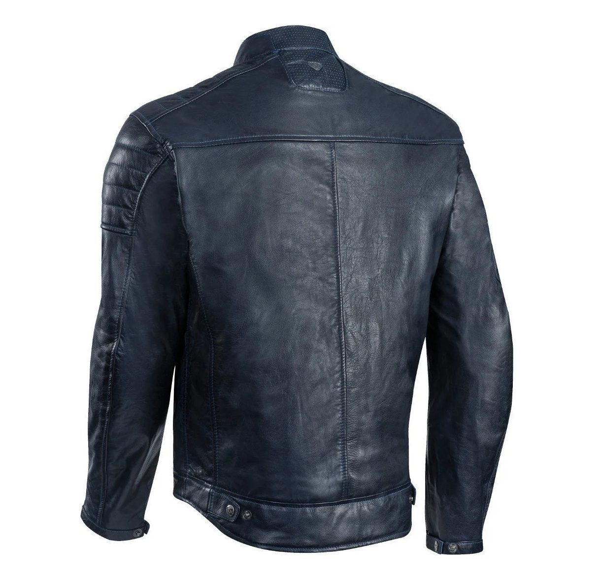 Geacă moto Ixon Spark MS, bărbați, piele, urban/heritage, all-season - navy (albastru) [2]