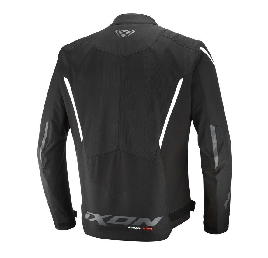 Geacă moto Ixon Striker 2 AIR C-Sizing MS, bărbați, racing/roadster, vară - negru/alb croială C; Sizing [2]